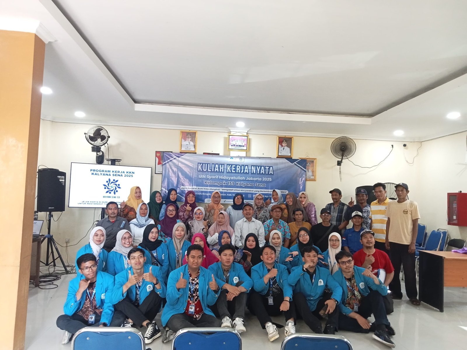 Kades Kayu Bongkok Hadiri Acara KKN UIN Jakarta Bersama Kelompok 159 Kalyana Sena